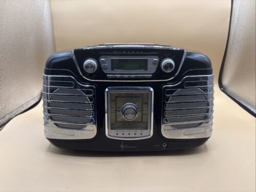 Emerson RET66BK Digital Dual Alarm Clock AM/FM Radio CD Player Tested **READ**