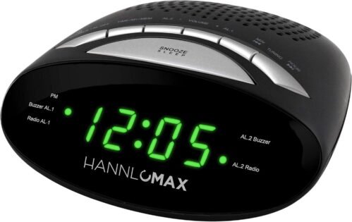 Emerson SmartSet Alarm Clock Radio with AM/FM Radio, Dimmer, Sleep Timer
