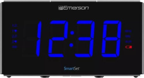 Emerson Smartset Sound Therapy Alarm Clock Radio with White Er100105