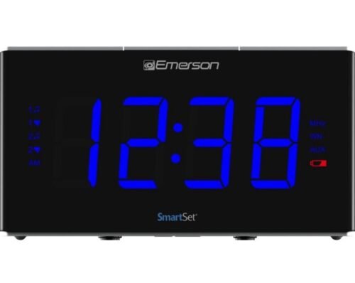 Emerson Smartset Sound Therapy Alarm Clock Radio with White Noise/Nature Sounds