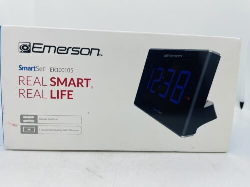 Emerson Smartset Sound Therapy Alarm Clock w/ White Noise/Nature Radio ER100105