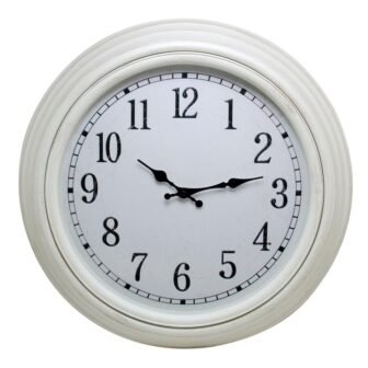 Emmerson 20 in. Wall Clock 2 in. D - Weathered White