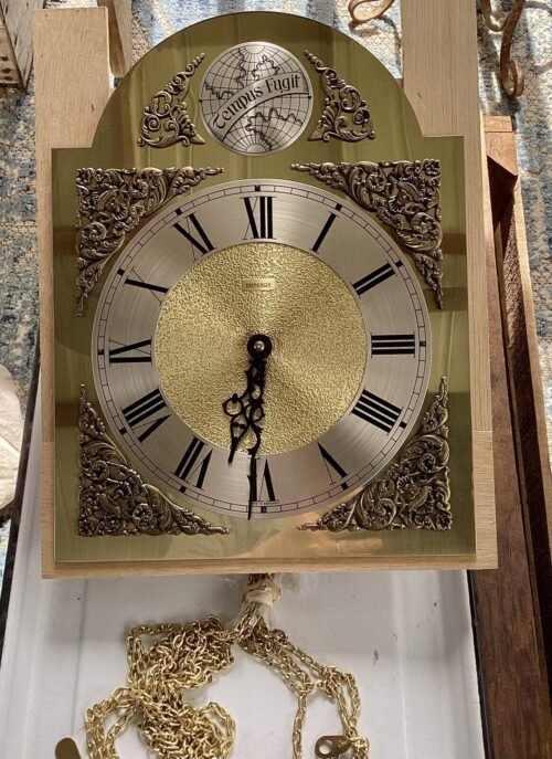 Emperor Grandfather Clock Movement New Old Stock with Chains 101 Tempos Fugit