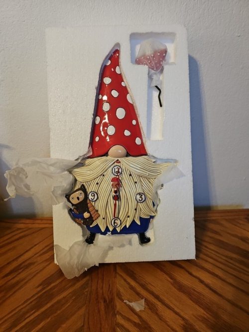 Enesco Allen Designs Wren The Gnome Clock # 6012445 image
