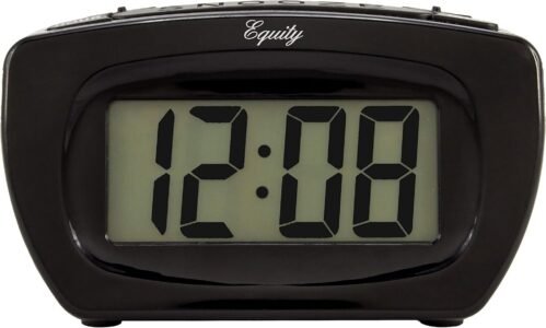Equity 31015 Super Loud Digital Alarm Clock 1 Inch LCD Display Batteries Not Inc
