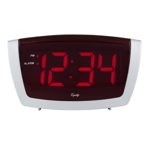 Equity 75906 1.8-Inch LED Alarm Clock with Hi/Lo Dimmer