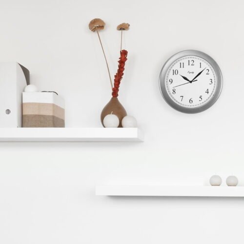 Equity by La Crosse 25206 10 inch Silver Quartz Analog Wall Clock