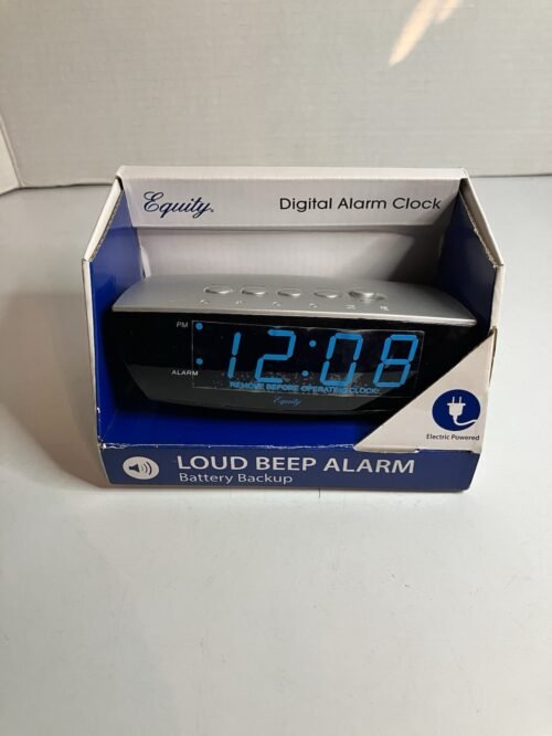 Equity by La Crosse 75903 0.9" Blue LED Digital Desktop Alarm Clock