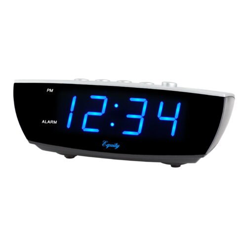 Equity by La Crosse 75903 0.9" Blue LED Digital Desktop Alarm Clock
