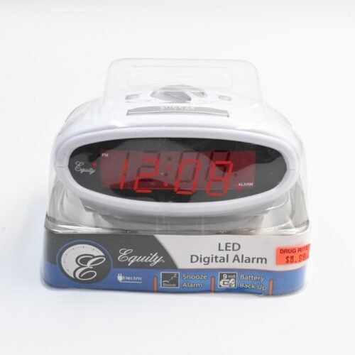 Equity Digital Electronic Clock 30227 White Rare Vintage 2002 *NEW SEALED*