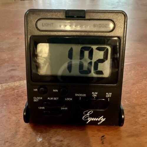 Equity Lcd Foldup Travel Alarm Clock