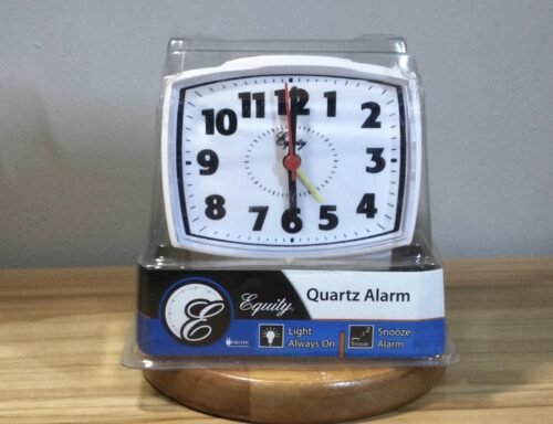 Equity Model 33100 NEW In Pkg . Analog Alarm Clock Elect. W/Illuminated Face