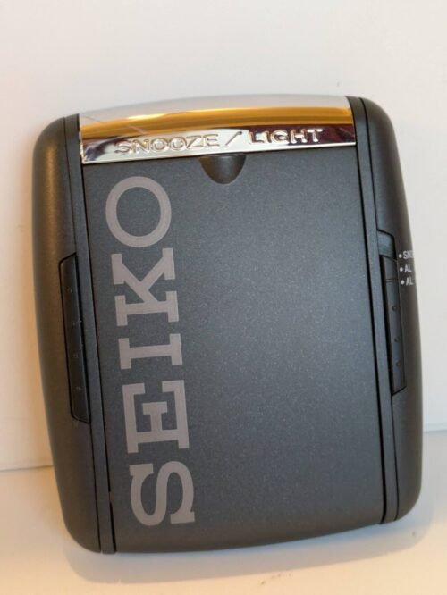 EUC Seiko Travel/Desk Alarm Clock - Tested/Working - Light up - QHL004KLH Black