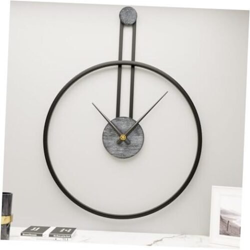 Extra Giant Oversized Large Wall Clock 32.3×24 Inches 32.3×24 inch Grey White