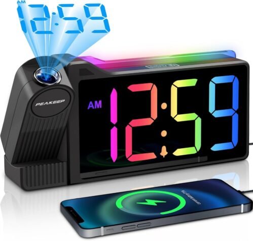 Extra Loud Alarm Clock with Bed Shaker Vibrating Alarm Clock for Heavy Sleepers