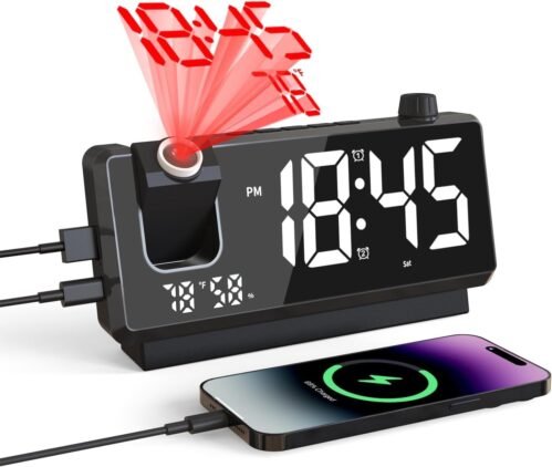 Extra Loud Alarm Clock with Bed Shaker Vibrating Alarm Clock for Heavy Sleepers