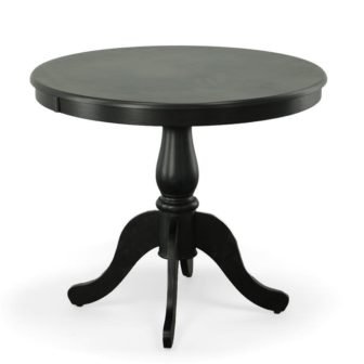 Fairview Antique Black 36 in. Round Pedestal Dining Table