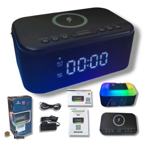 FANSBE A21-B Digital Bedroom Alarm Clock Radio with Bluetooth & App Control