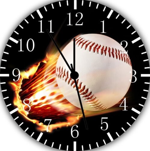 Fast Baseball Frameless Borderless Wall Clock Nice For Gifts or Decor F152