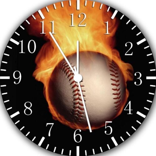 Fast Baseball Frameless Borderless Wall Clock Nice For Gifts or Decor X64