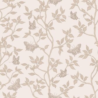 Fawn Monarch Unpasted Wallpaper Roll (Covers 60 sq. ft.)