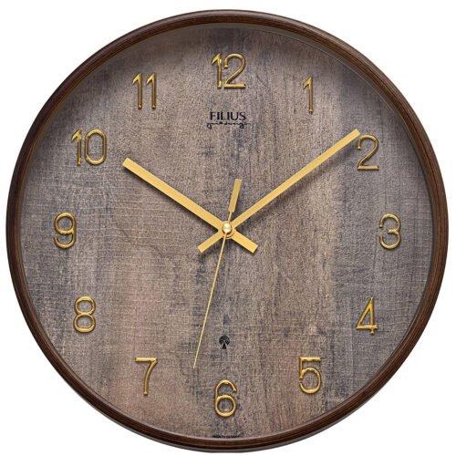 Filius Funk Wall Clock Quartz Dark Brown 0306-3