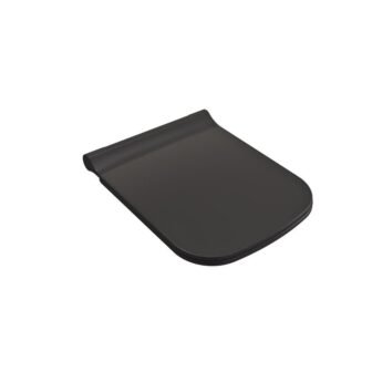 Firenze Square Soft-Close Toilet Seat in. Matte Black