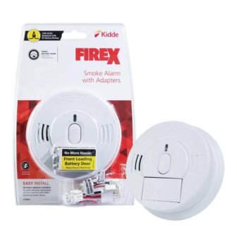 Firex Hardwired Smoke Detector with Ionization Sensor and Adapters