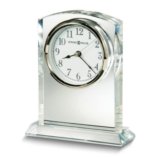 Flaire Arch Top Optical Crystal Table Clock