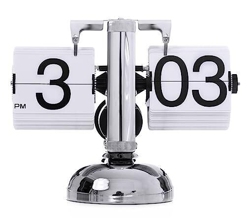 Flip Clock Vintage Desk Clock Retro Flip Down Clock,Flip Digital Clock,Mechan...