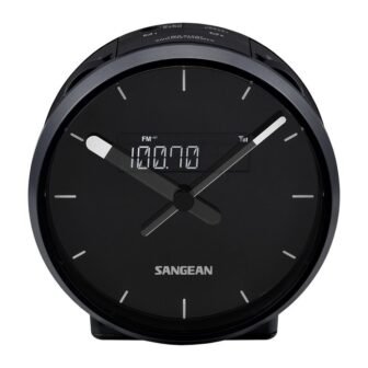 FM-RBDS/AM Weather Alert/Aux-in Digital Tuning Clock Radio in Black
