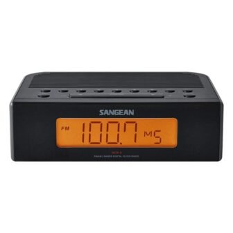 FM/AM Digital Tuning Alarm Clock Radio (Black)