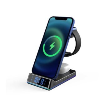 Foldable 5 in 1 Wireless Charging Station Portable Wireless Travel Charger for...