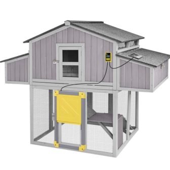 Foldable Chicken Coop for 3/4-Chickens with Fast Assembly Design and Automatic Chicken...