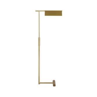 Foles 16.625 in. W x 46 in. H Burnished Brass 1-Light Dimmable...