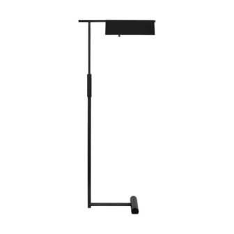 Foles 16.625 in. W x 46 in. H Midnight Black 1-Light Dimmable...