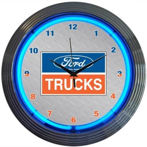 Ford Trucks neon clock sign Wall lamp Truck F-150 Super Duty F350 Diesel OLP