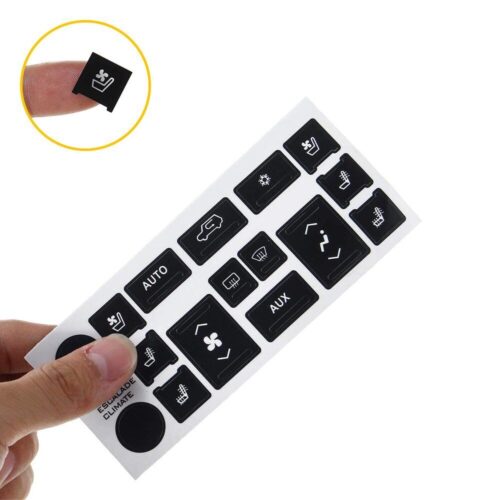 For Escalade 2007 2014 Cadillac A/C Climate Control Repair Button Decals Sticker
