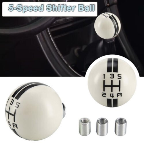 For Ford Mustang GT500 5 Speed Manual Gear Shift Knob Shifter Lever Handle White