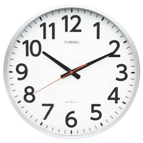 Formia Radio-controlled Wall Clock, Analog, Large, 40.6cm Diameter, Easy to Read