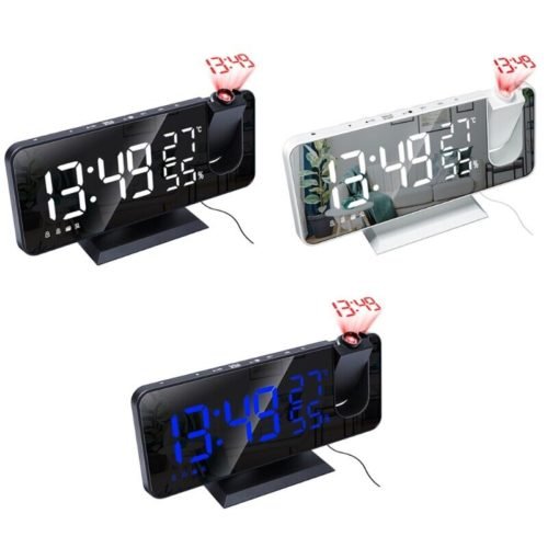 for Time Projection FM Radio Temperature Humidity LED Electronic Table Backlight