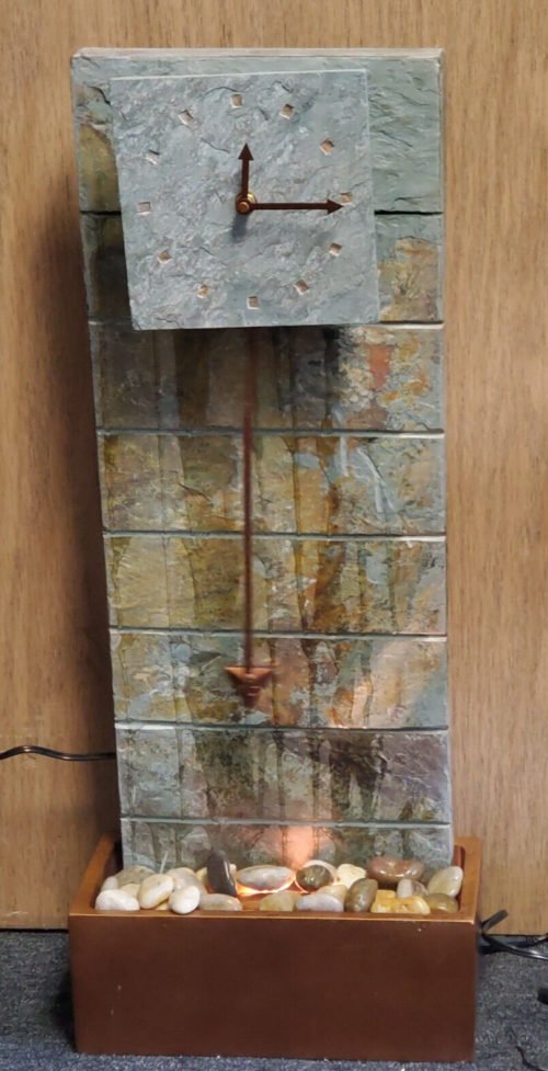 Fountain Clock Indoor/Outdoor Home Decor