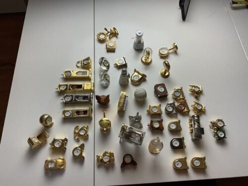 Four Vintage Grandfather Clocks - Elgin, Quartz, Xanadu, Quartz - Rare. Read