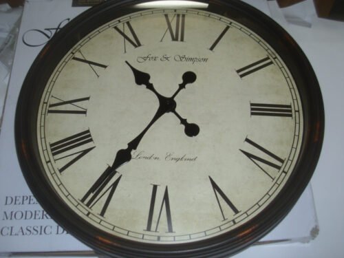 Fox and Simpson Extra Large 50cm / 20-Inch Grand Central Station Wall Clock in &