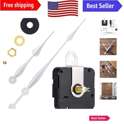 Frameless Square Wall Clock - Silent Operation with High Torque Movement