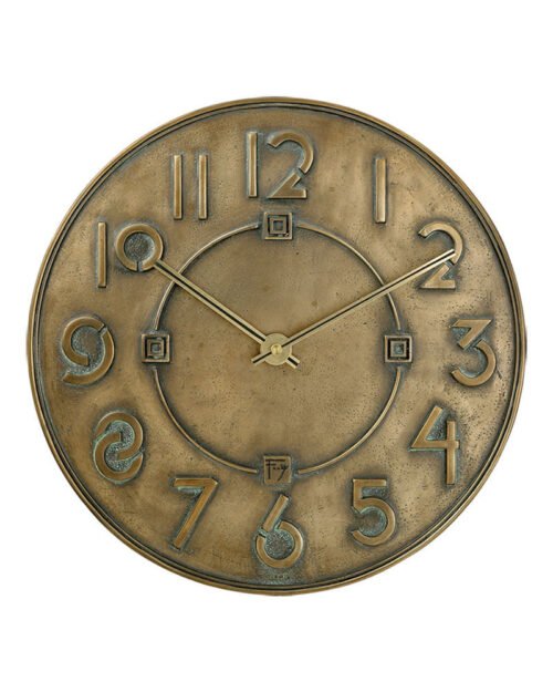 Frank Lloyd Wright Exhibition Font Wall Clock by Bulova