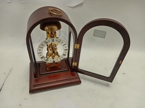 Franz Hermle Skeleton Mantel Clock 791-081 14 day Clock, Beautiful Vintage Piece