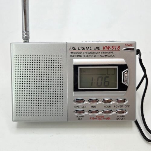 FRE Digital Radio KW-918 Portable Mini Digital Multi Band Receiver Alarm Clock