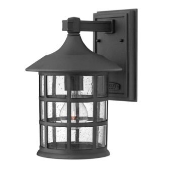 Freeport Medium Outdoor Wall Mount Lantern, Black