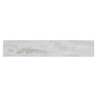 French Country Style White 3 in. x 16 in. Wood Look Glass...